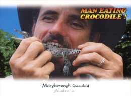 (314) Australia - QLD - Maryborough Man Eating Crocodile - Outback