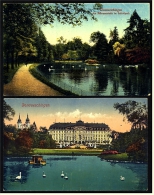 2 X Donaueschingen  -  Schlosspark , Schwanenteich , Schloss  -  Ansichtskarten Ca.1915    (1788) - Donaueschingen