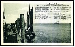 Nordseebad Cuxhaven - Die "Alte Liebe" Mit Ausgehendem Amerikadampfer -  Ansichtskarte Ca.1910    (1791) - Cuxhaven