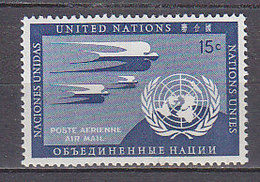 H0367 - UNO ONU NEW YORK AERIENNE N°3 ** - Aéreo