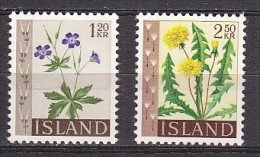 Q1204 - ISLANDE ICELAND Yv N°303/04 ** FLEURS - Unused Stamps