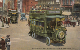 NEW YORK CITY. Double Deck Bus, On Fitth Avenue - Zonder Classificatie