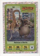 Sor116 Carta Da Gioco, Esselunga, Dreamworks Animation, Cartoni Animati, Madagascar 3, Giraffa, Ippopotamo, N.12 - Altri & Non Classificati