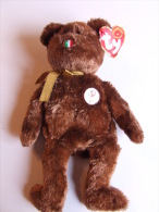 Sor124 Pupazzo Orso Bear Beanie Babies Original Champion Collection 2002 FIFA World Cup, Italy - Uniformes Recordatorios & Misc