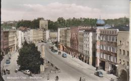 Mühldorf Am Inn Stadtplatz PKW Lloyd VW Brezel Stadt-Apotheke Col. 50er - Mühldorf