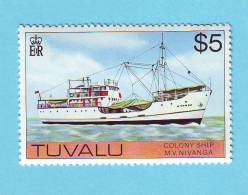 TUVALU VOILIER BATEAU 1976 / MNH** / CM 102 - Tuvalu