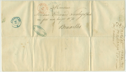 Belgique - Précurseur Stavelot Vers Bruxelles Du 19/12/1842, Oblitéré "STAVELOT", Superbe, See Scan - 1830-1849 (Onafhankelijk België)