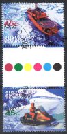 Australian Antarctic 1998 Transport 45c Gutter Pair CTO - Oblitérés