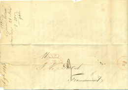 Belgique - Précurseur Stavelot Vers Francomont Du 26/11/1845, Oblitéré "STAVELOT", Superbe, See Scan - 1830-1849 (Onafhankelijk België)