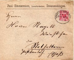 ALLEMAGNE AMBULANT KONSTANZ-OFFENBURG SUR LETTRE 1895 - Sonstige & Ohne Zuordnung