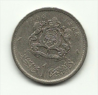 1968 - Marocco 1 Dirham, - Marokko