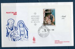 Smom 1985 -- NATALE -- ( Sass.BF 19)  --- FDC./ VENEZIA - Malte (Ordre De)