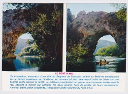 LE PONT D' ARC - MULTIVUES AVEC CANOE - TEXTE - Vallon Pont D'Arc