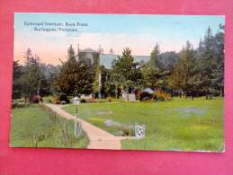 - Vermont > Burlington   Episcopal Institute Rock Point 1915  Cancel    Ref 975 - Burlington