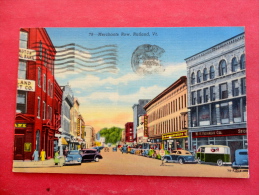 - Vermont > Rutland  Merchants Row 1955   Cancel ----  Ref 975 - Rutland