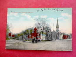 - Vermont > Barre  The Common & Churches  Ca 1910  Not Mailed ---  Ref 976 - Barre