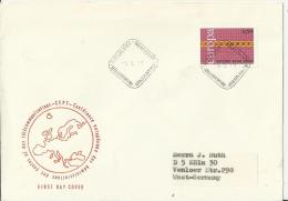 EUROPA CEPT 1971 – FINLAND  FDC EUROPEAN CONFERENCE OF TELECOMMUNICATIONS ADMINISTRATIONS W 1 ST OF 0,50 POSTM HELSINKI - 1971