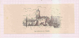 WÖRTH   -   * LA VIEILLE TOUR DE WÖERTH *gravure Collée Sur Papier   -   Editeur :découpé Du Livre De DICK DE LONLEY - Wörth