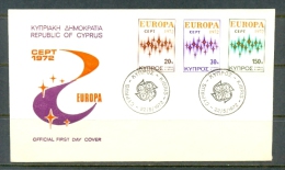 1972 CYPRUS EUROPA CEPT FDC - Storia Postale