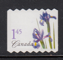 Canada MNH Scott #2074aiii $1.45 Blue Iris - Coil - Die Cut To Shape - Ongebruikt