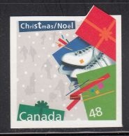 Canada MNH Scott #2004i 48c Ice Skates - Christmas Gifts Die Cut To Shape - Ongebruikt