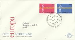 EUROPA CEPT 1971 – NETHERLANDS  FDC ADDR TO AXEL  W 2 ST:2 OF 25-45 C POSTM GRAVENHAGE MAY 3,1971  RE5004 - 1971