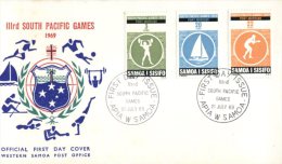 (020) Samoa Island First Day Cover - 1969 - Pacific Games - Samoa (Staat)