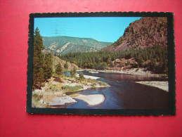 CPSM  ETATS UNIS  THE LOWER CLARK FORK RIVER    VOYAGEE TIMBRE STAMP - Otros & Sin Clasificación