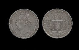 INDES - PORTUGAISE .   LOUIS I  . ( 1861 à 1889 ) . 1 ROUPPIE . 1882 . - Inde