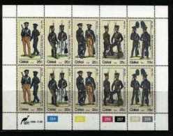 CISKEI, 1984, MNH Stamp(s), Military Uniforms,  Nr(s). 65-69 (on Sheet) - Ciskei