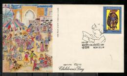 INDIA, 1981, FDC, Children´s Day, (Childrens Day) - "Toyseller" By Kumari Ruchita Sharma , Delhi Cancellation - Storia Postale