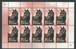 2013 Special Mini Sheet Black Caviar Sheet Of 10 X 60 Cent Stamps  Complete Mint Unhinged Gum - Ongebruikt