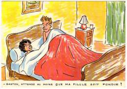 Cpsm, Couple, Humour, Pilule - Contemporain (à Partir De 1950)