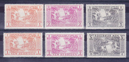 HEBRIDES - 1957 - YVERT N°183/185 + 194/196 ** MNH - (196 Est Avec CHARNIERE * MLH) - COTE = 116 EUROS - - Nuevos