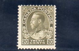 CANADA 1911-6 * - Ongebruikt