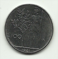 1981 - Italia 100 Lire   ------ - 100 Lire