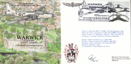 Great Britain Scott #1926 2nd Body, The Dome Cancel Warwick With The Vickers Warwick 3rd October 2000 - Storia Postale