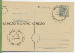 Alfeld (Leine), Tag Der Briefmarke 26.10.1947,  Verlag: ----, Postkarte, Unbenutzte Karte , Ganzsache Erhaltung: I-II, - Alfeld