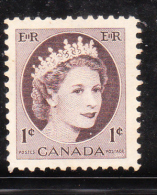 Canada 1954-61 QEII 1c MNH - Ungebraucht
