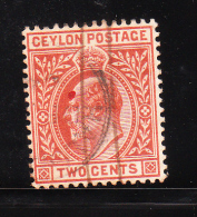 Ceylon 1903-05 King Edward VII 2c Used - Ceylan (...-1947)