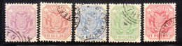 Transvaal 1894-96 Coat Of Arms 5v Used - Transvaal (1870-1909)