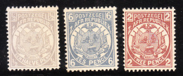 Transvaal 1885-93 Coat Of Arms 3v MNH - Transvaal (1870-1909)