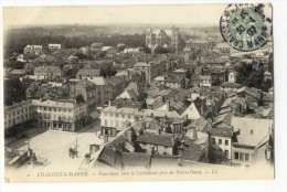 CHALONS Sur MARNE  - Panorama Vers La Cathédrale Pris De Notre Dame. - Châlons-sur-Marne