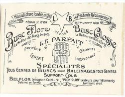 Buscs/Baleinages/Support-cols//Publicité/ 1913              ILL20 - Autres & Non Classés