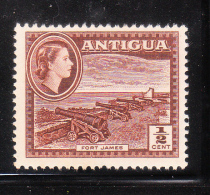 Antigua 1953-56 QE 1/2c MNH - 1858-1960 Colonia Británica