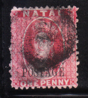 Natal 1875 QE Queen Victoria 1p Overprinted Used - Natal (1857-1909)