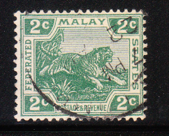 Federated Malay States 1906-22 Tiger 2c Used - Federated Malay States