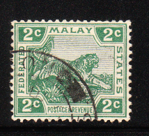 Federated Malay States 1906-22 Tiger 2c Used - Federated Malay States