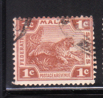 Federated Malay States 1922-32 Tiger 1c Used - Federated Malay States