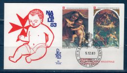 Smom 1983 --Natale  -- ( Sass.221/22)  --- FDC./ VENEZIA - Malte (Ordre De)